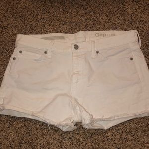 White Jean Shorts